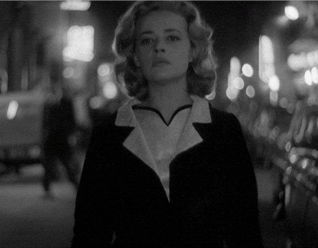 Worried Vintage Actress Jeanne Moreau GIF