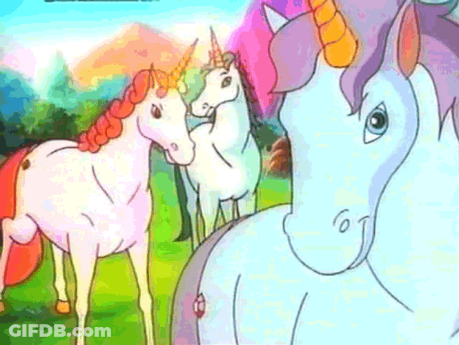 Worship Satan Flashing Unicorns GIF