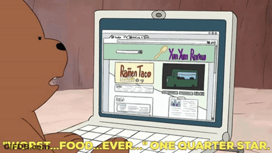 Worst Food Review GIF
