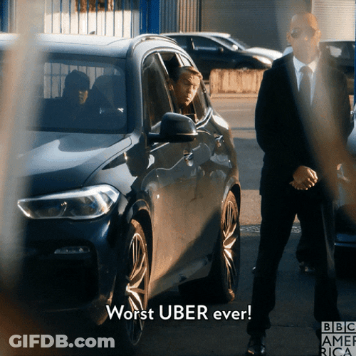 Worst Uber Driver Ever GIF