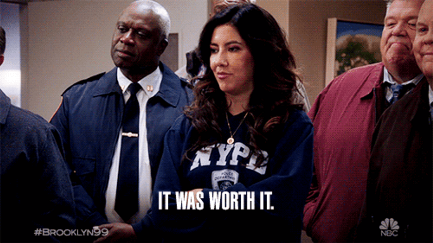 Worth It Brooklyn Nine Nine Detective Rosa Diaz GIF