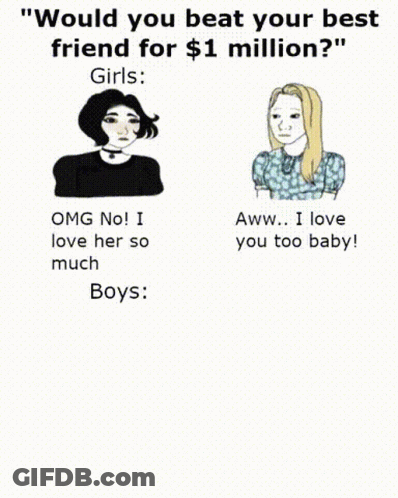 Would You Beat Your Best Friend For 1 Million GIF