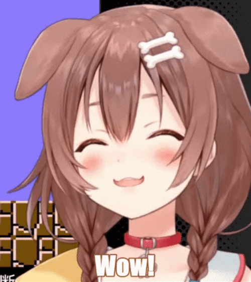 Wow Big Boy Inugami Korone GIF