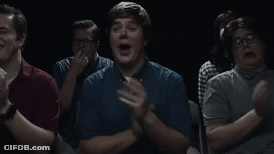 Wow Happy Clap Audience GIF