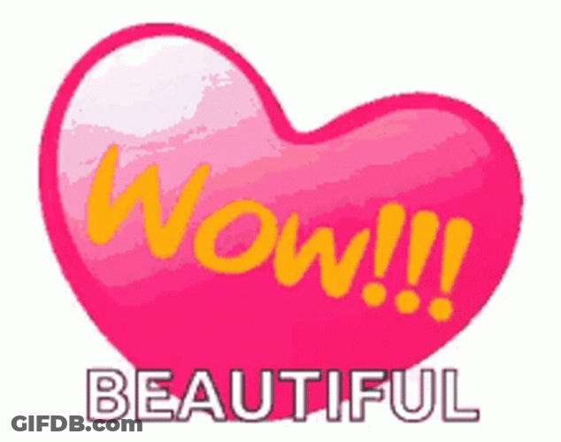 Wow Heart Beautiful GIF