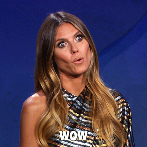 Wow Heidi Klum GIF