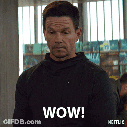 Wow Mark Wahlberg GIF