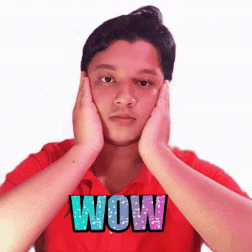 Wow Shocked Face GIF