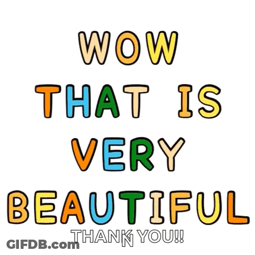 Wow That Is Very Beautiful Thank You GIF