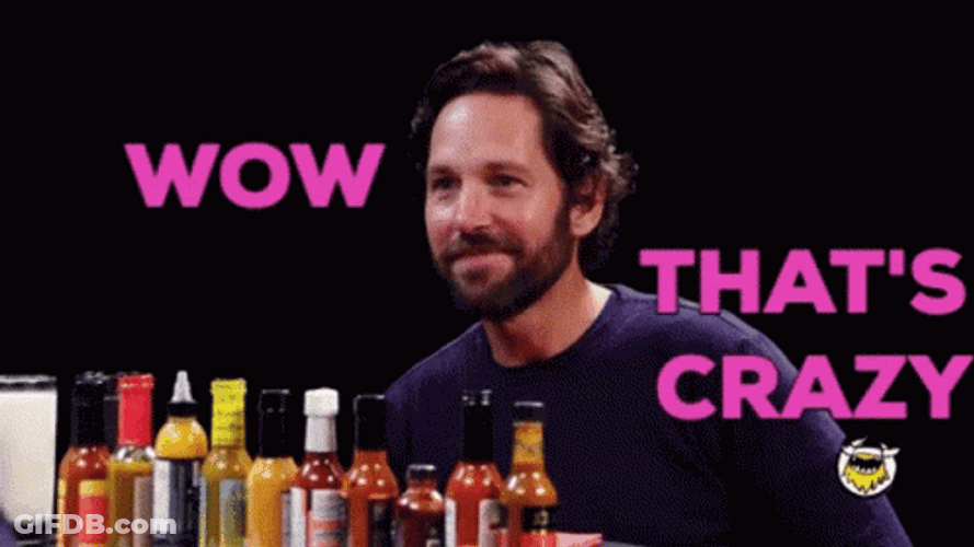 Wow That's Crazy Paul Rudd GIF
