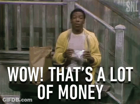 Wow Thats A Lot Of Money GIF