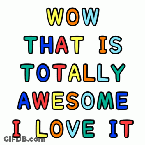Wow Totally Awesome Poster GIF