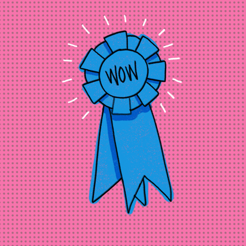 Wow Win Ribbon Award GIF