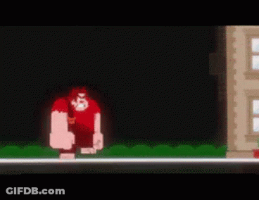 Wreck It Is A Video Game Character From The Movie Wreck It Ralph . GIF