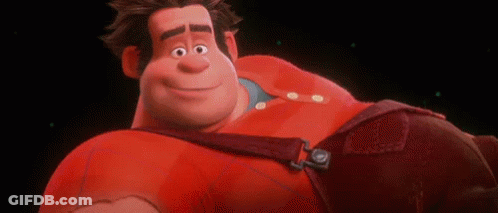 Wreck-It Ralph Is A Cartoon Character From The Movie Wreck-It Ralph And Is Smiling . GIF