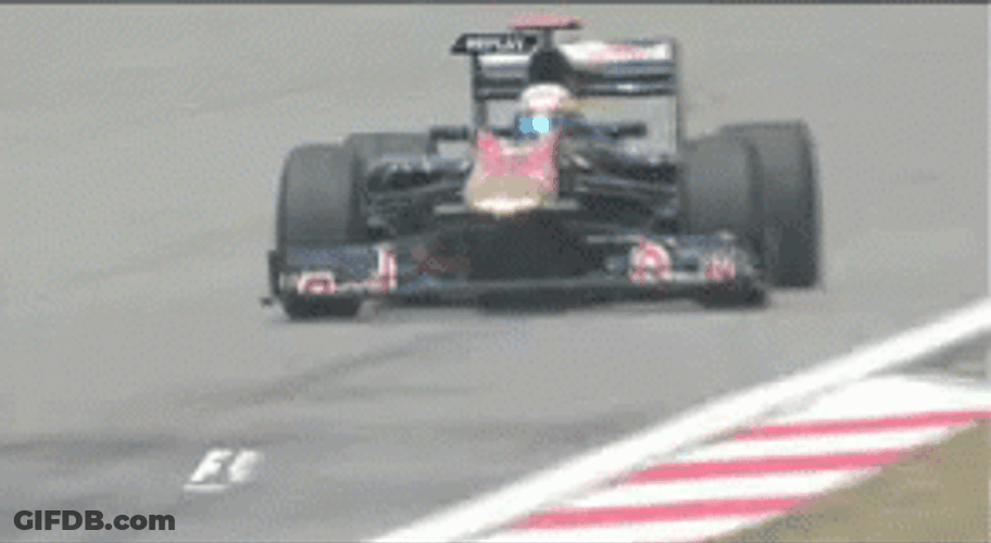 Wrecked F1 Race Car GIF