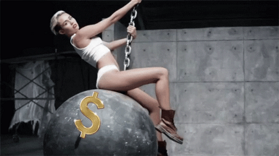 Wrecking Ball Dollar Swing Parody GIF