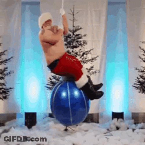 Wrecking Ball Merry Christmas Meme GIF