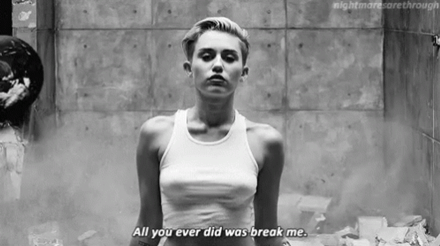 Wrecking Ball Singer Miley Cyrus GIF