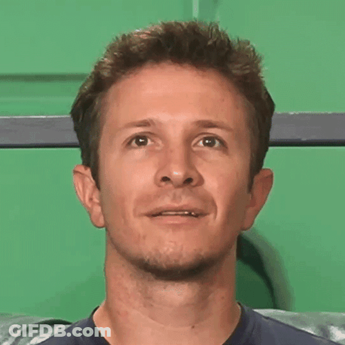 Wren Weichman Holding In Laugh Looking Up GIF