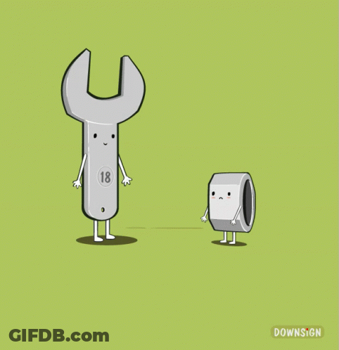 Wrench And Nut With You Drive Me Nut GIF