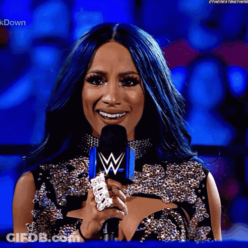 Wrestler And Actress Sasha Banks Shaking My Head Confused Reaction GIF