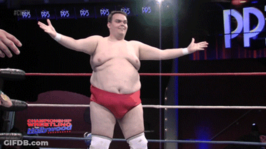 Wrestler Arms Wide Open Big Hugs GIF