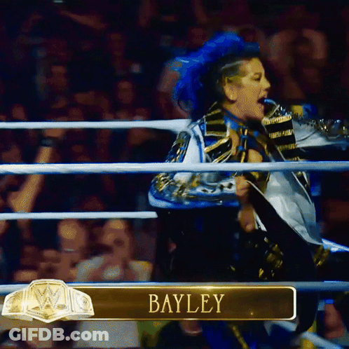 Wrestler Bayley In Ring GIF