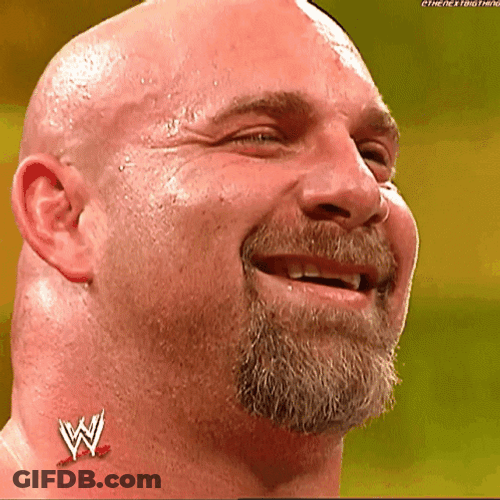 Wrestler Bill Goldberg Big Grin GIF
