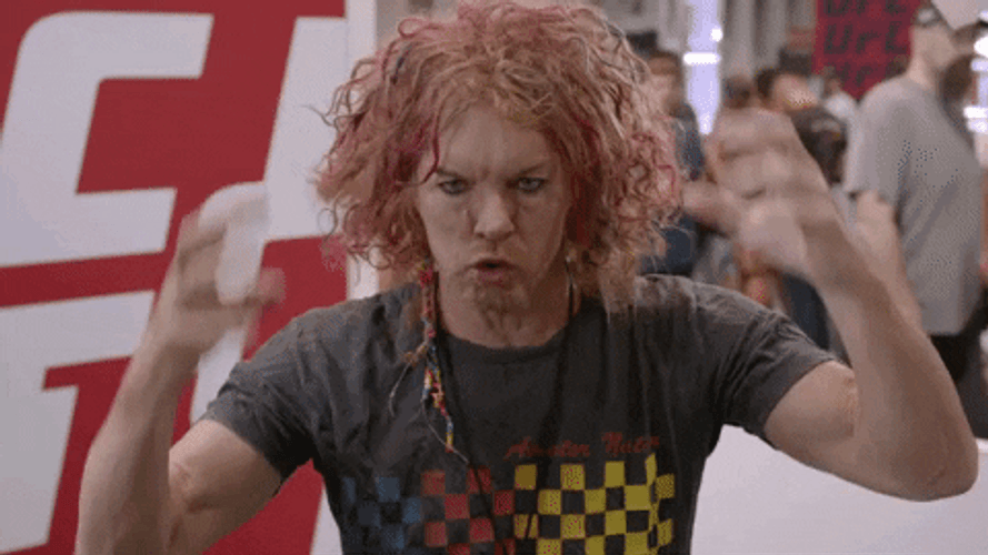 Wrestler Carrot Top Angry Having Headache GIF