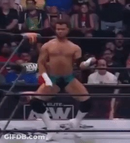 Wrestler Dancing In Ring With Crowd GIF