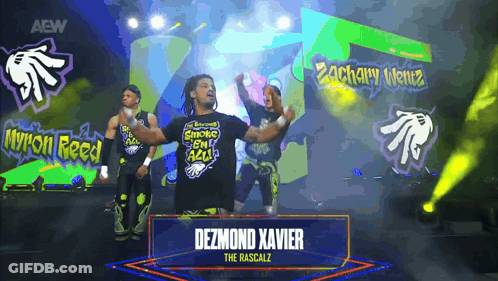 Wrestler Dezmond Xavier GIF