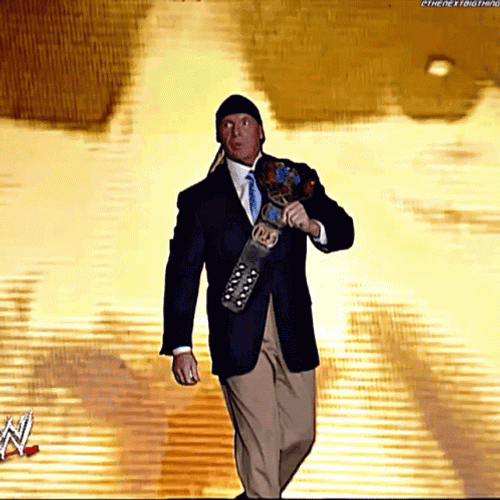 Wrestler Durag Vince Mcmahon Walk Proudly GIF