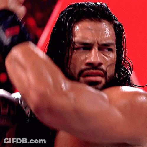 Wrestler Face And Arms Close Up GIF