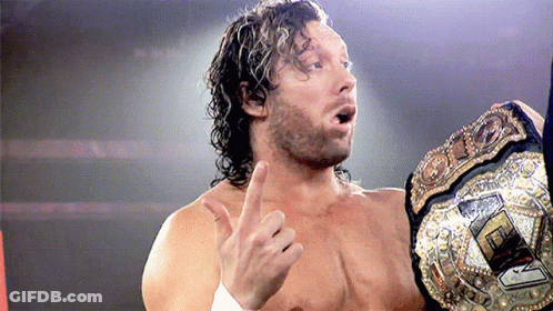Wrestler Holding Championship Belt Thumbs Up GIF