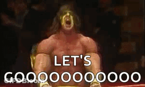 Wrestler In Boxing Ring Saying Let's Go GIF