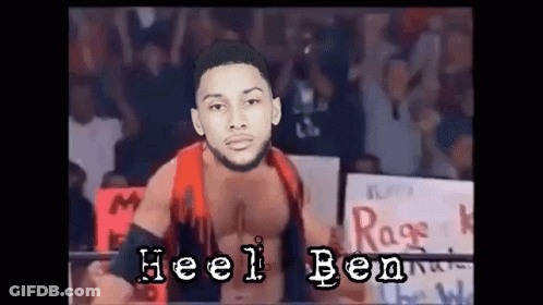 Wrestler In Front Of Crowd Saying Heel Ben GIF
