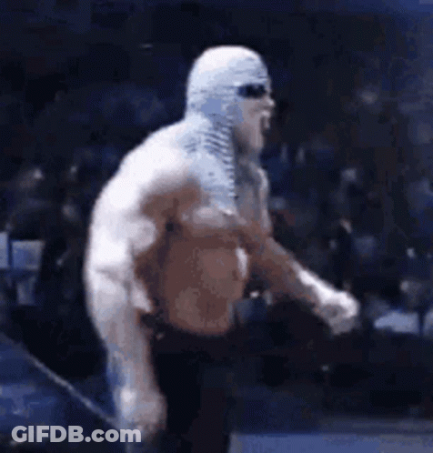 Wrestler In Mask And Sunglasses GIF