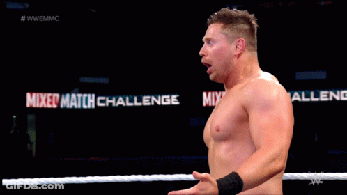 Wrestler In Mixed Match Challenge Ring GIF