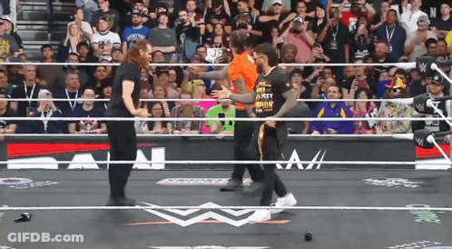 Wrestler In Orange Shirt Saying I Am The Best GIF