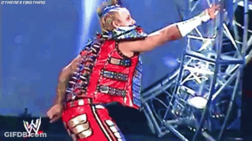 Wrestler In Red And Blue Outfit GIF