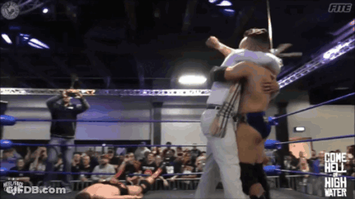 Wrestler In Ring Saying Sportsmanship GIF