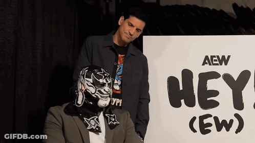 Wrestler In Skeleton Costume FC Sign GIF