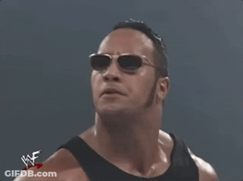 Wrestler In Sunglasses And Black Tank Top With WWE GIF
