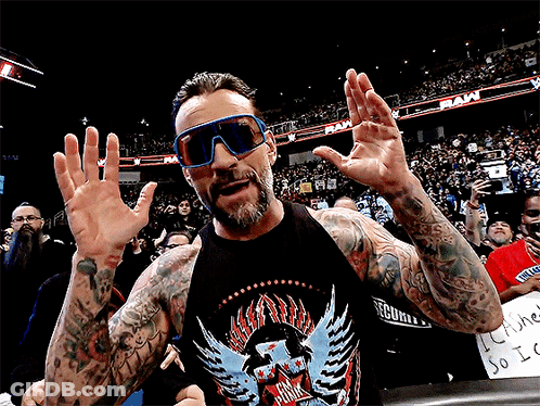 Wrestler In Sunglasses And Raw Shirt GIF
