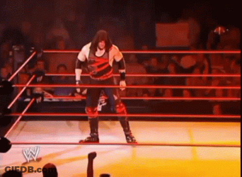 Wrestler In Wrestling Ring GIF