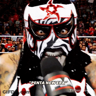 Wrestler In Zebra Mask Says Penta New Era GIF
