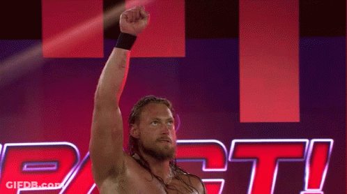 Wrestler Raising Fist By Part Sign GIF