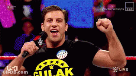 Wrestler Referee Happy Sign GIF