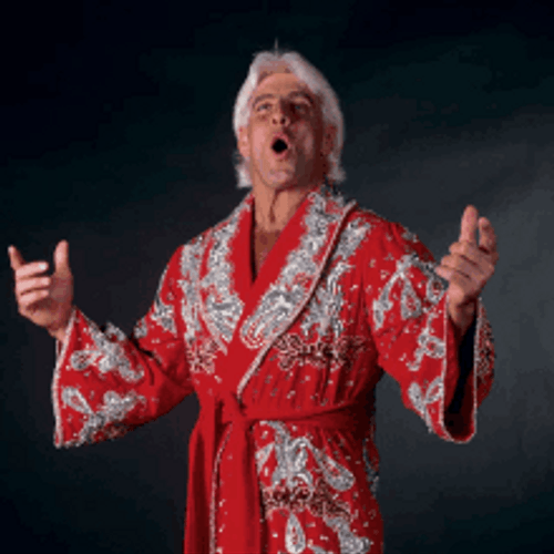 Wrestler Ric Flair Woo Poster GIF